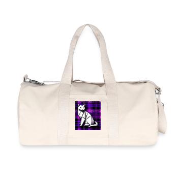 cat - Recycled Canvas Sports Bag by Stanley/Stella - natural - Front