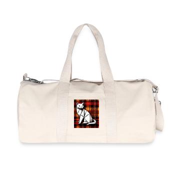 cat - Recycled Canvas Sports Bag by Stanley/Stella - natural - Front