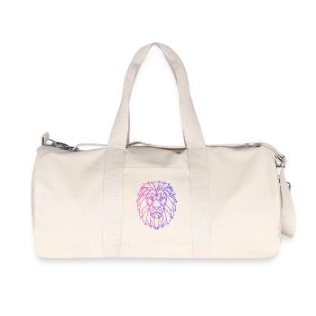 Lion T-Shirt Neon – Lion Shirt Men Women - Recycled Canvas Sports Bag by Stanley/Stella - natural - Front