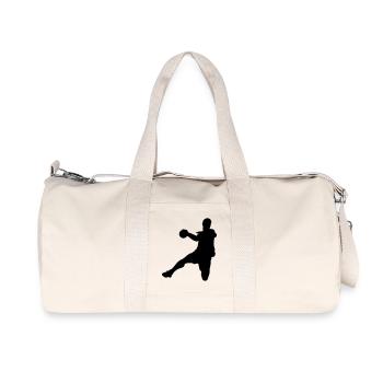 Handball - Recycelte Canvas-Sporttasche von Stanley/Stella - Naturweiß - Vorne
