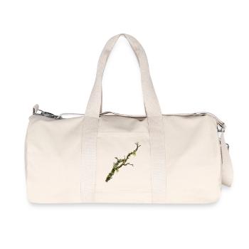 Conception de la nature de la forêt Lichen Branch - Sac de sport en toile recyclée Stanley/Stella - blanc naturel - Devant