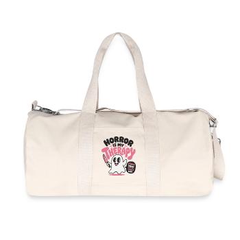 Horror Is My Therapy Ghost - Recycled Canvas Sports Bag by Stanley/Stella - natural - Front