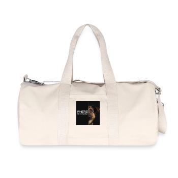 Where Are You Going German Shepherd Saying Sad - Recycled Canvas Sports Bag by Stanley/Stella - natural - Front