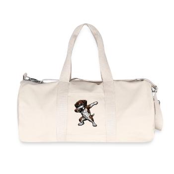 Tabbing du Short Hair allemand - Sac de sport en toile recyclée Stanley/Stella - blanc naturel - Devant