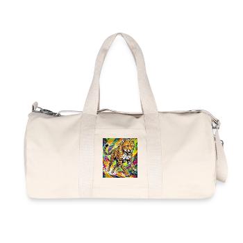 guépard - Sac de sport en toile recyclée Stanley/Stella - blanc naturel - Devant
