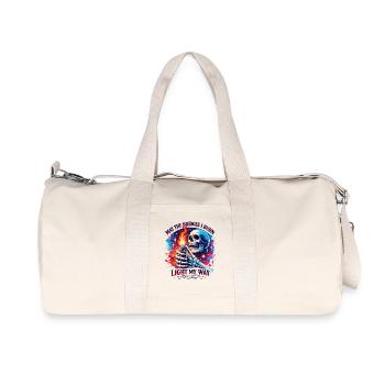 Ponts en feu, éclairez le passage - Sac de sport en toile recyclée Stanley/Stella - blanc naturel - Devant