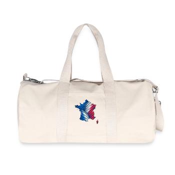 France Paris Shirt für Männer und Frauen Landkarte - Recycelte Canvas-Sporttasche von Stanley/Stella - Naturweiß - Vorne