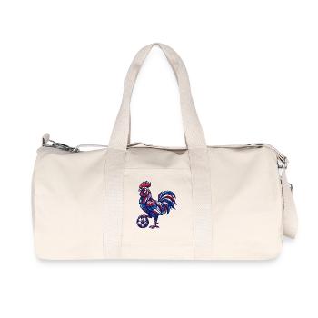 Design sportif tricolore pour hommes et enfants - Sac de sport en toile recyclée Stanley/Stella - blanc naturel - Devant