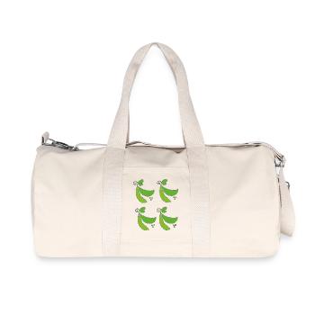 Erbsen schoten - Recycelte Canvas-Sporttasche von Stanley/Stella - Naturweiß - Vorne