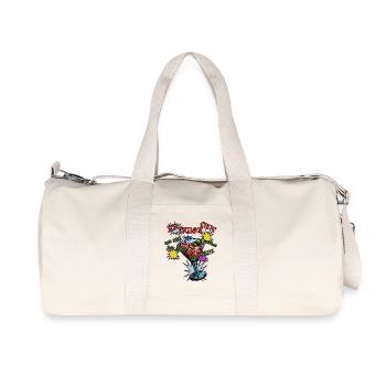 Cocktail PopArt: Nur zwei Getränke - Recycelte Canvas-Sporttasche von Stanley/Stella - Naturweiß - Vorne