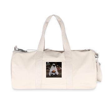 T-shirt Lunettes de Soleil Raven Ghost Halloween - Sac de sport en toile recyclée Stanley/Stella - blanc naturel - Devant