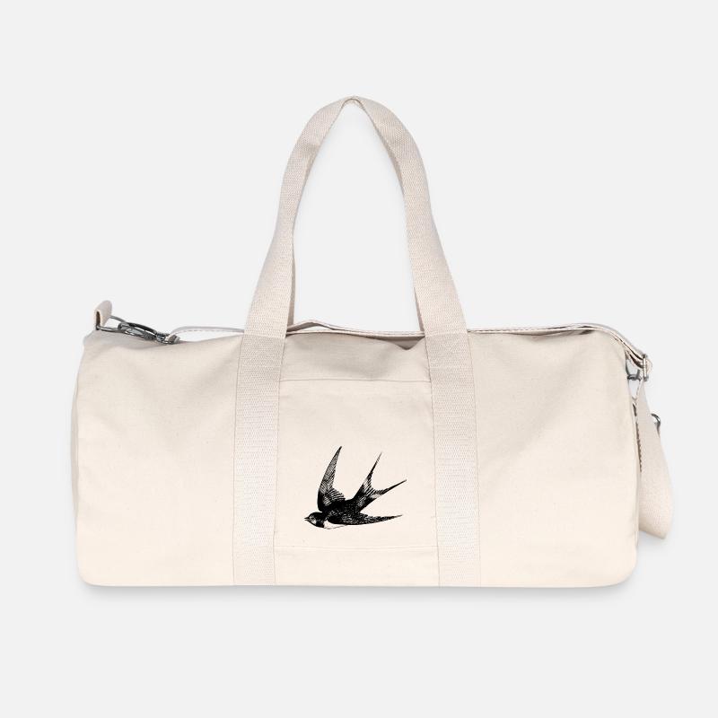 Schwalbe - Recycelte Canvas-Sporttasche von Stanley/Stella - Naturweiß
