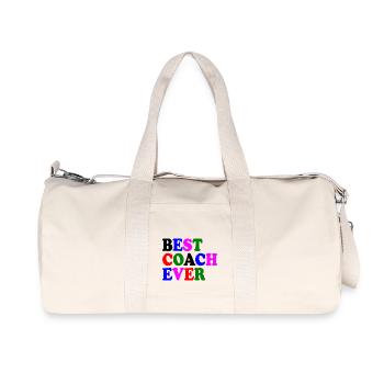 Best coach ever - Recycled Canvas Sports Bag by Stanley/Stella - natural - Front