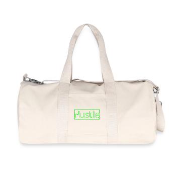 Futuristic Neon Background Print - Recycled Canvas Sports Bag by Stanley/Stella - natural - Front