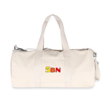 5BN Color Explosion Block Letters - Recycled Canvas Sports Bag by Stanley/Stella - natural - Front