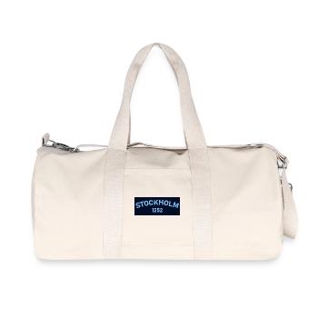 Stockholm 1252 - Sac de sport en toile recyclée Stanley/Stella - blanc naturel - Devant