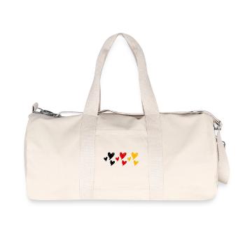 Cœurs d’Allemagne - Sac de sport en toile recyclée Stanley/Stella - blanc naturel - Devant