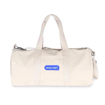Je t’ai manqué ? - Sac de sport en toile recyclée Stanley/Stella - blanc naturel - Devant