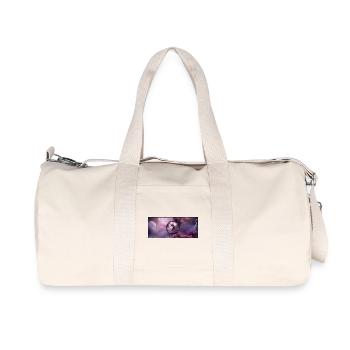 Drache im rosa Nebel - Recycelte Canvas-Sporttasche von Stanley/Stella - Naturweiß - Vorne