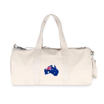 australia - Recycelte Canvas-Sporttasche von Stanley/Stella - Naturweiß - Vorne