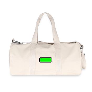 Battery full - Recycled Canvas Sports Bag by Stanley/Stella - natural - Front