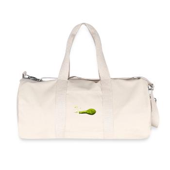 Die Luft ist raus.... - Recycelte Canvas-Sporttasche von Stanley/Stella - Naturweiß - Vorne