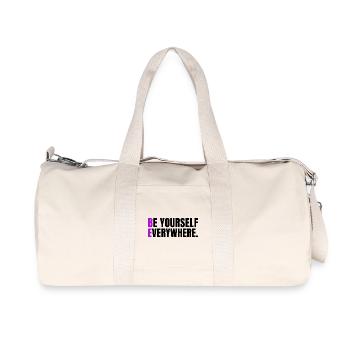 Be Yourself Everywhere - Recycled Canvas Sports Bag by Stanley/Stella - natural - Front