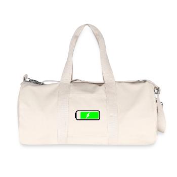 Battery charging - Recycled Canvas Sports Bag by Stanley/Stella - natural - Front