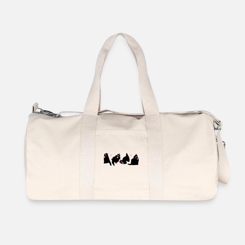 WEIHNACHTSKATZEN - Recycelte Canvas-Sporttasche von Stanley/Stella - Naturweiß