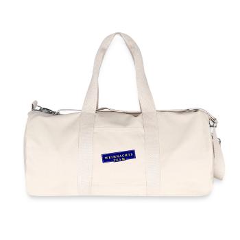 Weihnachts Team Weihnachten - Recycelte Canvas-Sporttasche von Stanley/Stella - Naturweiß - Vorne