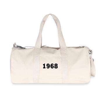 1968 - Recycelte Canvas-Sporttasche von Stanley/Stella - Naturweiß - Vorne