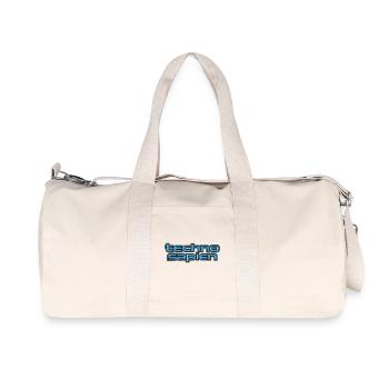 Techno Sapien - Recycelte Canvas-Sporttasche von Stanley/Stella - Naturweiß - Vorne
