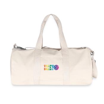 Ballon de volley-ball - Sac de sport en toile recyclée Stanley/Stella - blanc naturel - Devant