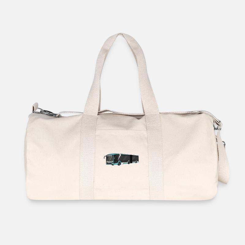 Bus, Schulbus, Busfahrer - Recycelte Canvas-Sporttasche von Stanley/Stella - Naturweiß
