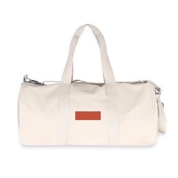 Abstract Earth Tones Pattern - Recycled Canvas Sports Bag by Stanley/Stella - natural - Front
