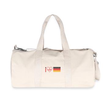 I love Germany - Recycled Canvas Sports Bag by Stanley/Stella - natural - Front