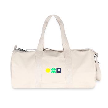 L’énergie solaire vous rend indépendant et protège le climat ! - Sac de sport en toile recyclée Stanley/Stella - blanc naturel - Devant
