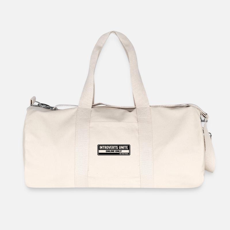 Introvertierte - Recycelte Canvas-Sporttasche von Stanley/Stella - Naturweiß