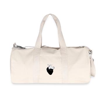 Galaktisches Herz - Recycelte Canvas-Sporttasche von Stanley/Stella - Naturweiß - Vorne