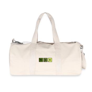 Think (vert) - Sac de sport en toile recyclée Stanley/Stella - blanc naturel - Devant