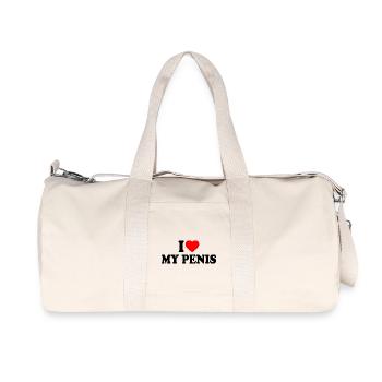 I love my penis - Recycled Canvas Sports Bag by Stanley/Stella - natural - Front