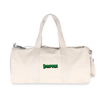 INSPIRE – Conception typographique 3D moderne - Sac de sport en toile recyclée Stanley/Stella - blanc naturel - Devant