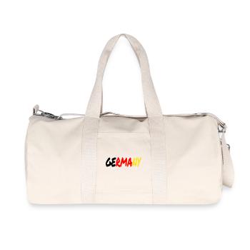 GERMANY Gradient Pinsel-Look - Recycelte Canvas-Sporttasche von Stanley/Stella - Naturweiß - Vorne