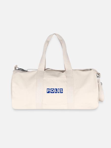 Polizei - Recycelte Canvas-Sporttasche von Stanley/Stella - Naturweiß