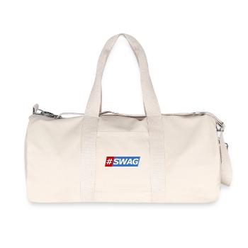 SWAG Block Colors Hashtag - Recycled Canvas Sports Bag by Stanley/Stella - natural - Front