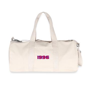 1996 Neon Retro-Logo - Recycelte Canvas-Sporttasche von Stanley/Stella - Naturweiß - Vorne