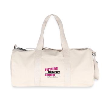 future éducatrice - Sac de sport en toile recyclée Stanley/Stella - blanc naturel - Devant