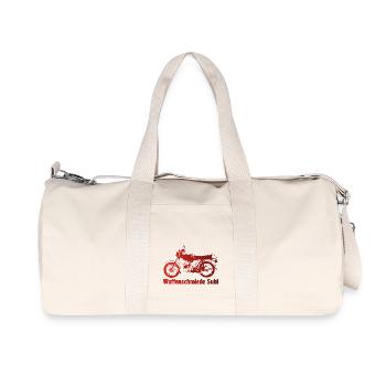 Simson S51 Waffenschmiede - Recycelte Canvas-Sporttasche von Stanley/Stella - Naturweiß - Vorne