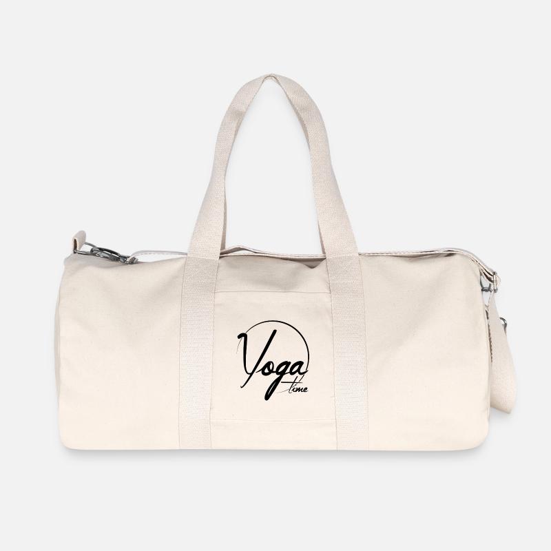 Yoga Time - Recycelte Canvas-Sporttasche von Stanley/Stella - Naturweiß