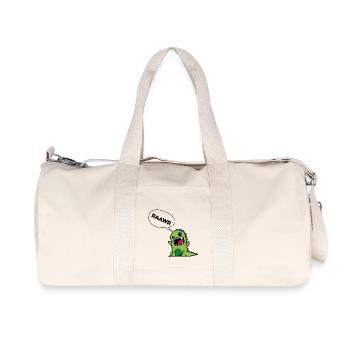 Raawr... Süßer Dino - Recycelte Canvas-Sporttasche von Stanley/Stella - Naturweiß - Vorne
